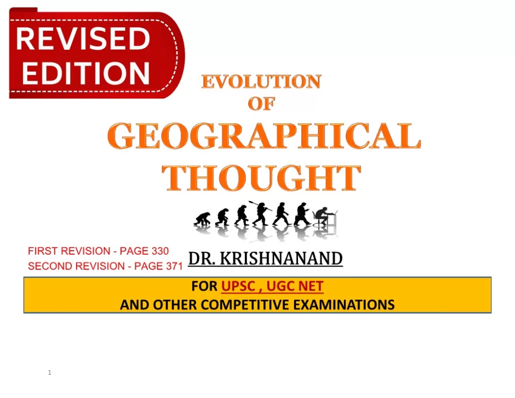 Evolution Of Geographical Thought Ebook