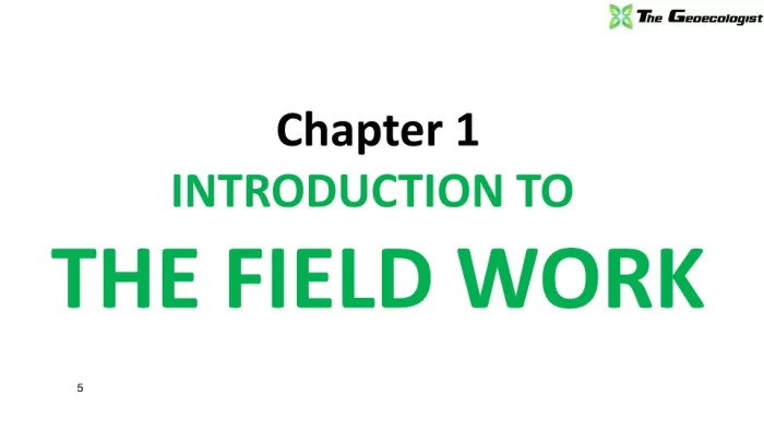 Field Work And Report Writing