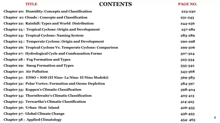 Simplified Climatology