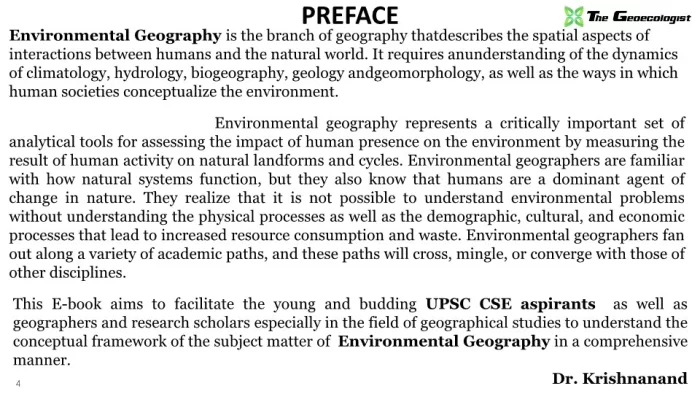 Simplified Environmental Geography