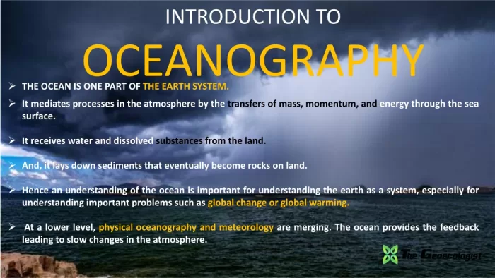Simplified Oceanography