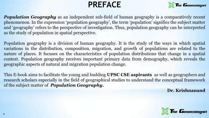 Simplified Population Geography