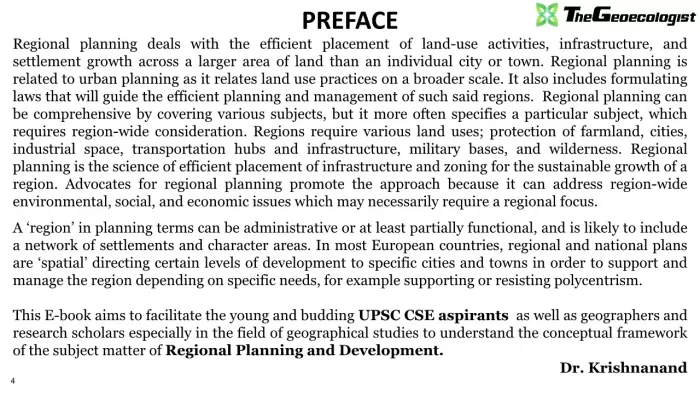Simplified Regional Planning And Development