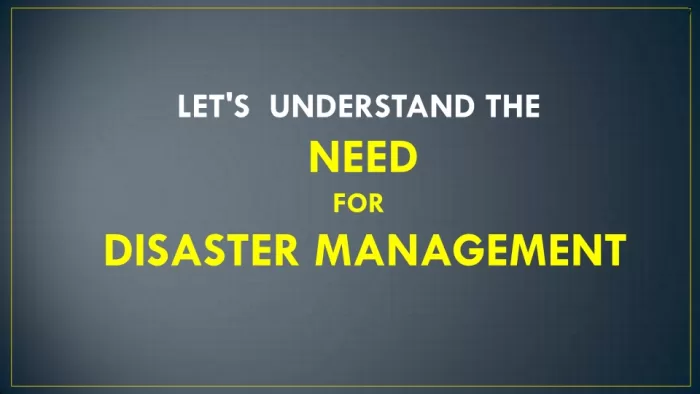Simplified Disaster Management