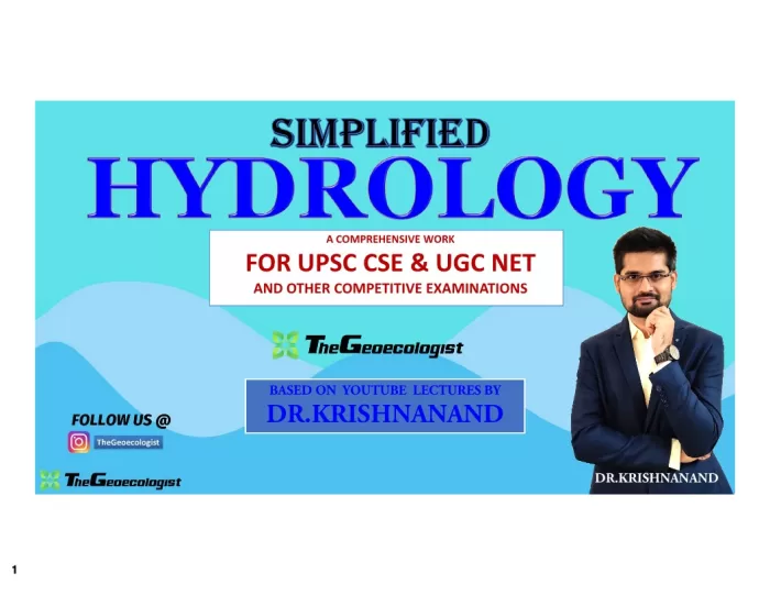 "Simplified Hydrology" is an essential guide for understanding the principles of hydrology. Authored by Dr. Krishnanand, this eBook is based on his popular YouTube lectures and is designed for students, professionals, and enthusiasts. About the Author: Dr. Krishnanand, founder of ‘TheGeoecologist’ Ph.D. from Delhi School of Economics, University of Delhi Over a decade of teaching experience Expert in geomorphology, geoecology, and geotourism Key Features: Comprehensive Coverage: Essential hydrology topics, including the hydrological cycle, river basin morphometry, and regional hydrology issues. Practical Insights: Real-world examples and case studies. Structured Learning: Logical progression with each chapter building on the previous one. Accessible Format: Simplifies complex hydrological processes. Supplemental Learning: Ideal for UPSC CSE, UGC NET, and other competitive exams. Contents: Introduction to Hydrology History of Hydrology: World Perspective History of Hydrology: Indian Perspective Nature and Scope of Hydrology Systems Approach in Hydrology Hydrological Cycle: Components and Processes Human Impact on the Hydrological Cycle River Basin Morphometry: Horton’s Laws River Discharge: Measurement Techniques & Classification Surface Hydrology: Runoff, Overland Flow Subsurface Hydrology: Aquifers Regional Hydrology: Floods & Droughts Key Takeaways: Understand the basics of hydrology and its importance. Learn about the hydrological cycle and its components. Gain insights into human impacts on hydrology. Study river basin morphometry and measurement techniques. Explore surface and subsurface hydrology. FAQ: Q: Who is this book for? A: This book is ideal for students, professionals, and anyone interested in hydrology. Q: What makes this book unique? A: It simplifies complex concepts and includes real-world examples. Q: Can this book help with competitive exams? A: Yes, it's great for UPSC CSE, UGC NET, and other exams. Q: Are there practical applications included? A: Yes, practical insights and case studies are included. Q: Is this book available in digital format? A: Yes, it's an eBook. Q: What are the main topics covered? A: Hydrological cycle, river basin morphometry, surface and subsurface hydrology, and regional hydrology issues.