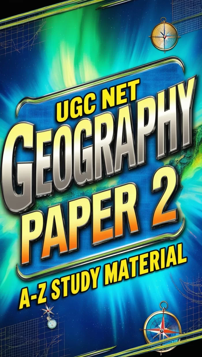 UGC NET GEOGRAPHY PAPER 2 A-Z Study Material