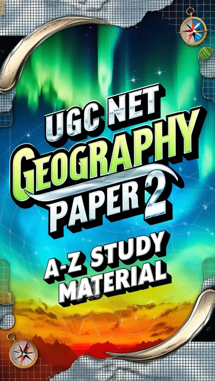 UGC NET GEOGRAPHY PAPER 2 A-Z Study Material