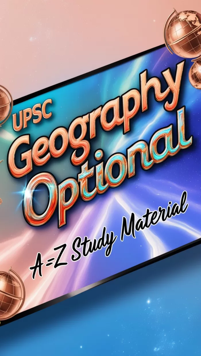 UPSC GEOGRAPHY OPTIONAL A-Z Study Material