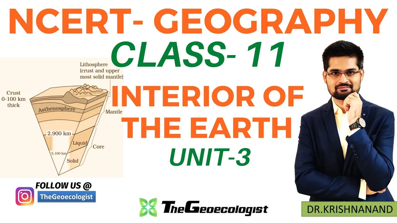 Interior of the Earth-NCERT Geography-Class 11- Unit 3-TheGeoecologist