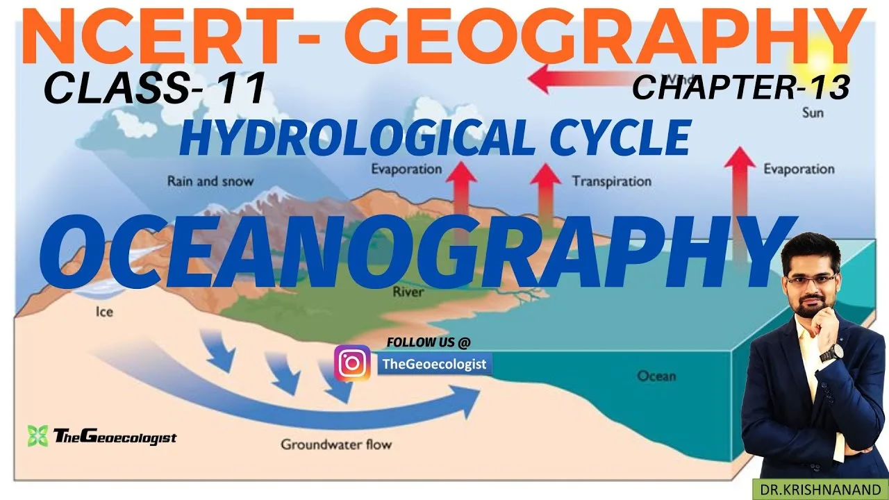 Oceanography- Water (Oceans)- NCERT Class 11 -Chapter 13