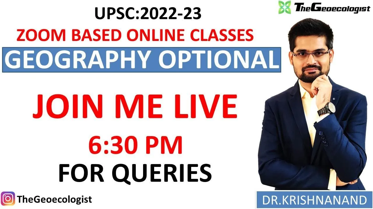 Geography Optional Course Geoecologist Geographyoptional Geography