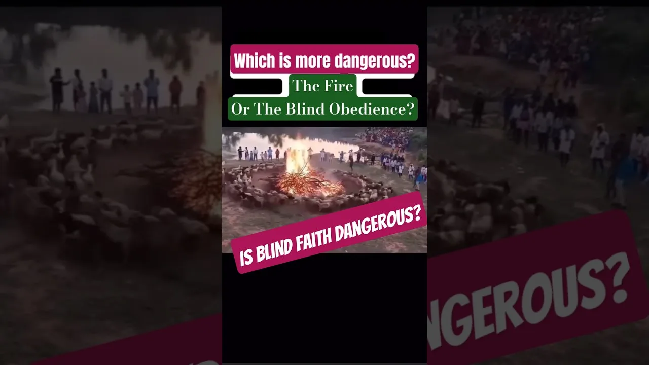 Is blind faith dangerous #blindfaith #blindbeliefs #behavioranalysis #viralvideo #shorts 1 Is blind faith dangerous #blindfaith #blindbeliefs #behavioranalysis #viralvideo #shorts