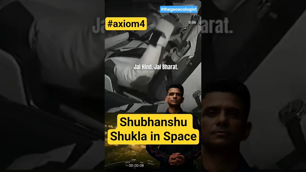 Shubhanshu Shukla in Space- Axiom4 Mission #axiom4 #nasa #iss #shorts