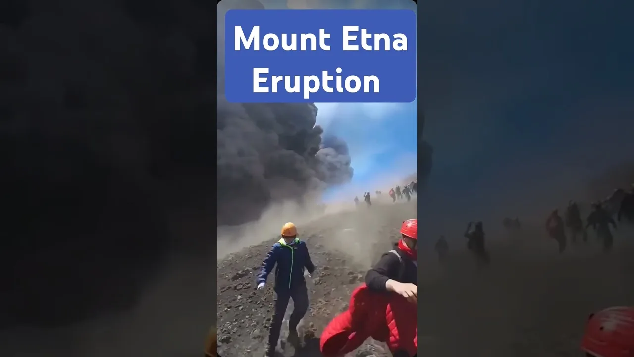 Mount Etna Eruption #mountetna #touristsafety #viralvideo #shorts