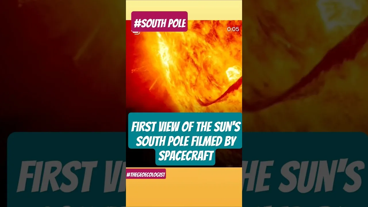 First view of the sun's south pole #europeanspaceagency #solarorbiter #shorts