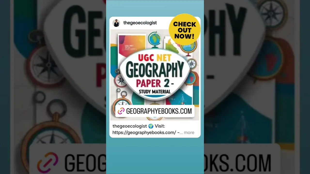 Best Study Materials for Geography #thegeoecologist #ebooks #shorts