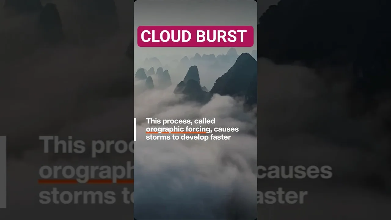 How cloud burst happens #worldeconomicforum #cloudburst #shorts