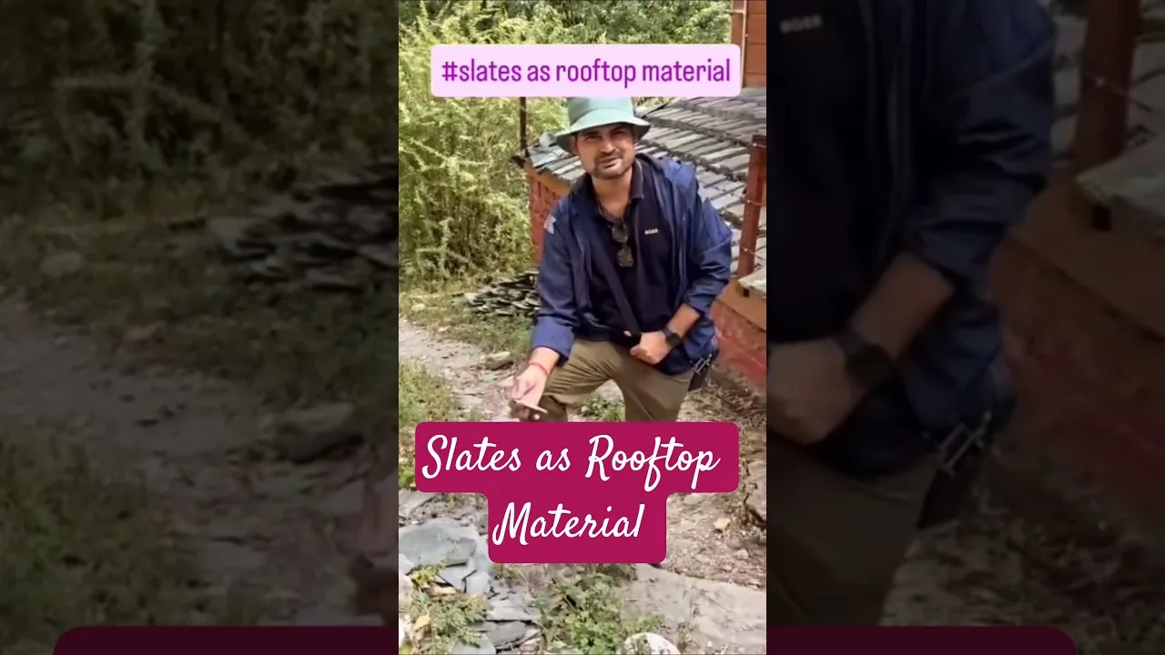 Slates as Rooftop Material in Himalayas #chakrata #slates #thegeoecologist #shorts