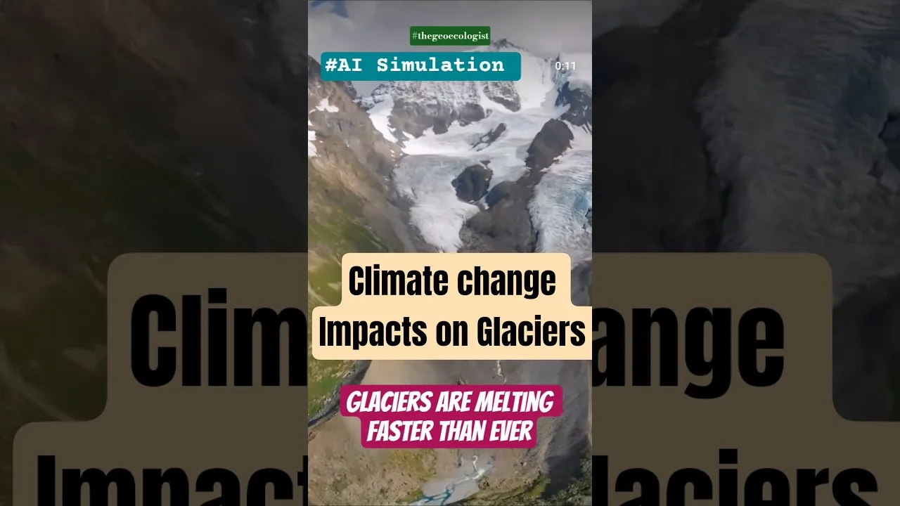Glaciers are melting faster than ever #climatechange #globalwarming #shorts