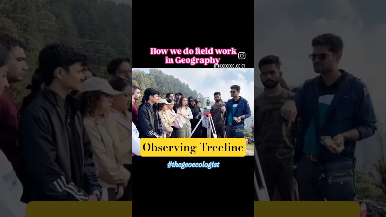 Observing Treeline and landforms at #moilatop #chakrata #thegeoecologist #shorts