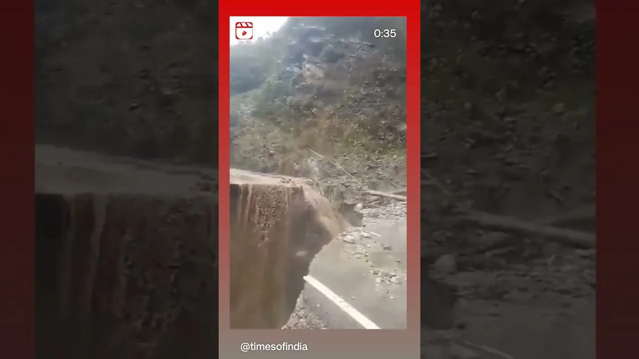 Landslide in Arunachal Pradesh- Dibang #landslide #arunachalpradesh #disastermanagement #shorts