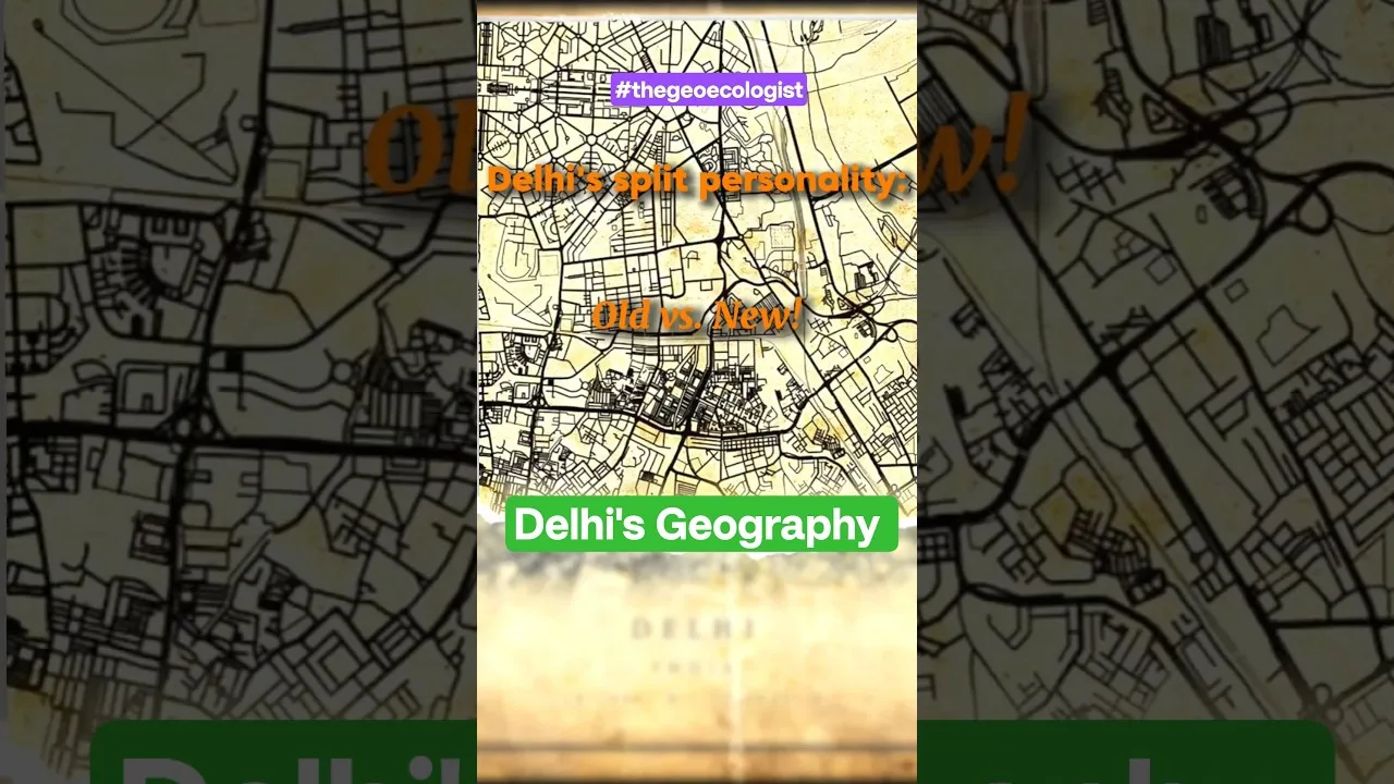 Old Delhi vs New Delhi- Split Personality #thegeoecologist #delhincr #delhi #shorts