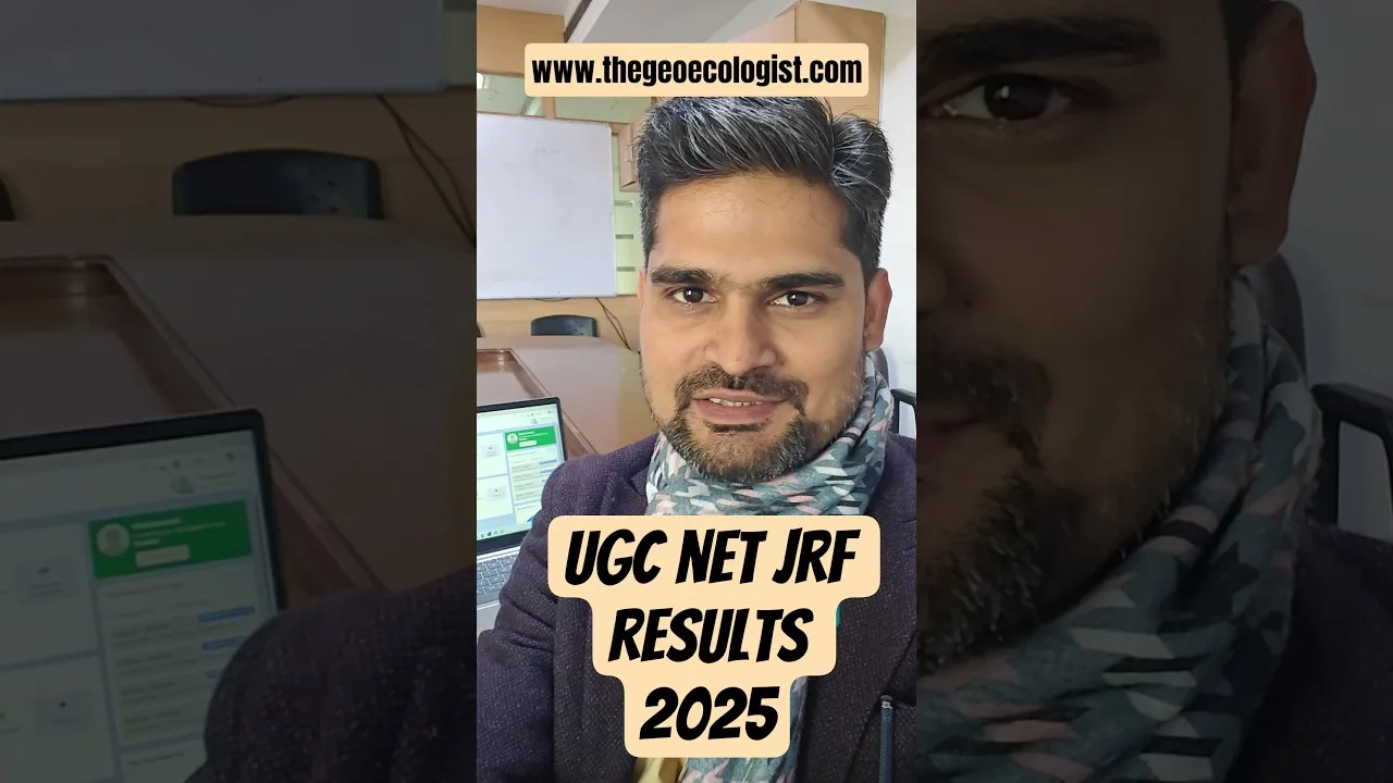 UGC NET JRF Geography Results 2025 #thegeoecologist #shorts