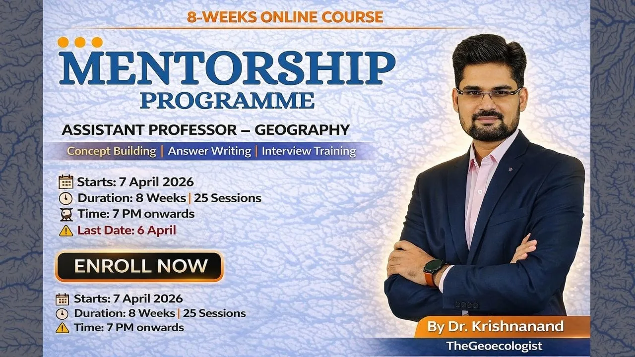Mentorship for Assistant Professor Geography Exam | TheGeoecologist