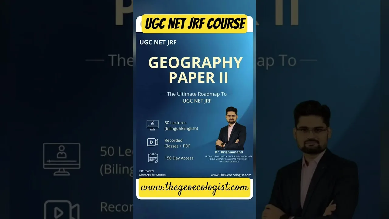 Crack UGC NET Geography paper 2 #thegeoecologist #shorts