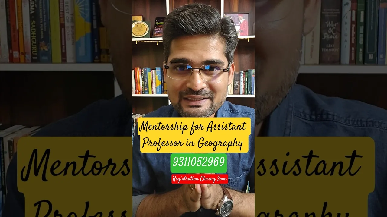 Assistant Professor in Geography #mentorship #thegeoecologist #shorts