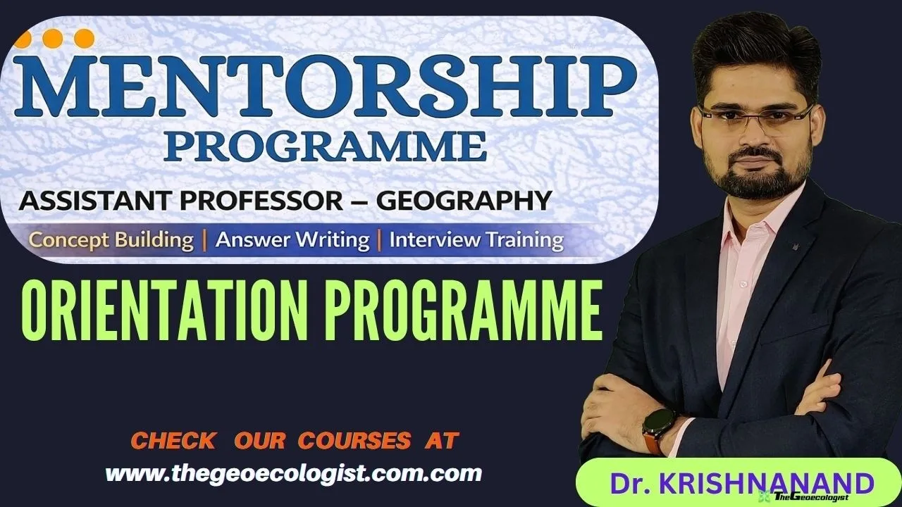 Assistant Professor in Geography -Mentorship Programme-thegeoecologist