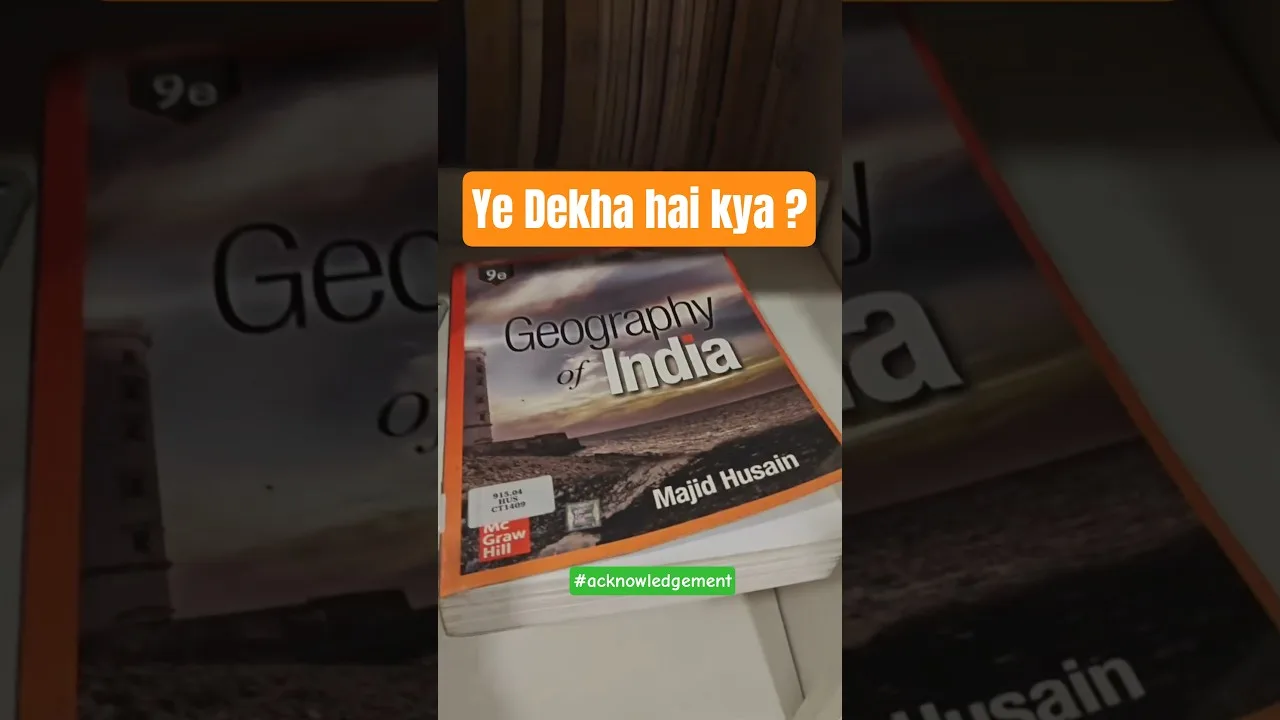 Majid Hussain -Geography of India #upsc #thegeoecologist #shorts