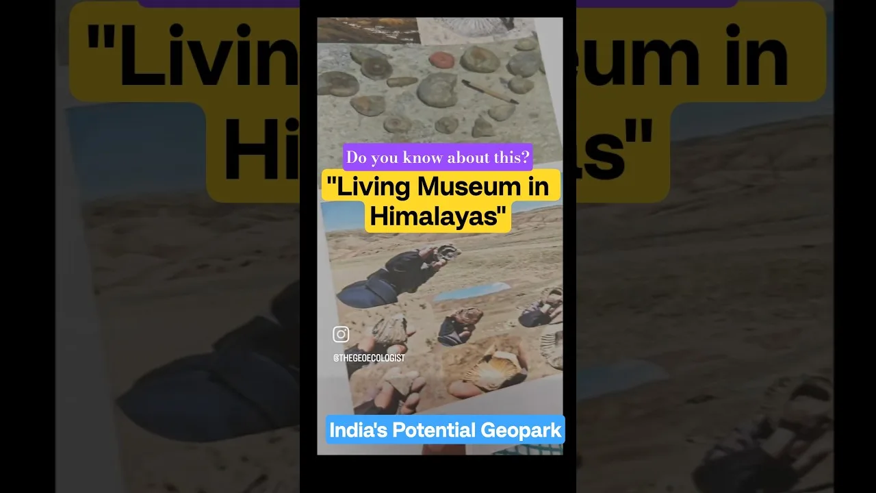 India's Potential Geopark #spitivalley #langza #shorts