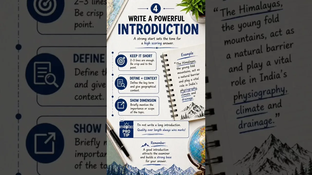 How to Write High Scoring Answers in UPSC Geography Optional #thegeoecologist #shorts