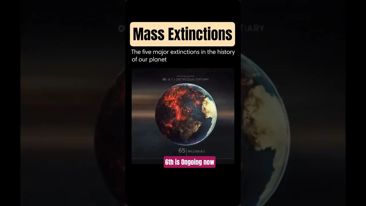 Mass Extinctions Explained #earthscience #upsc #shorts #thegeoecologist
