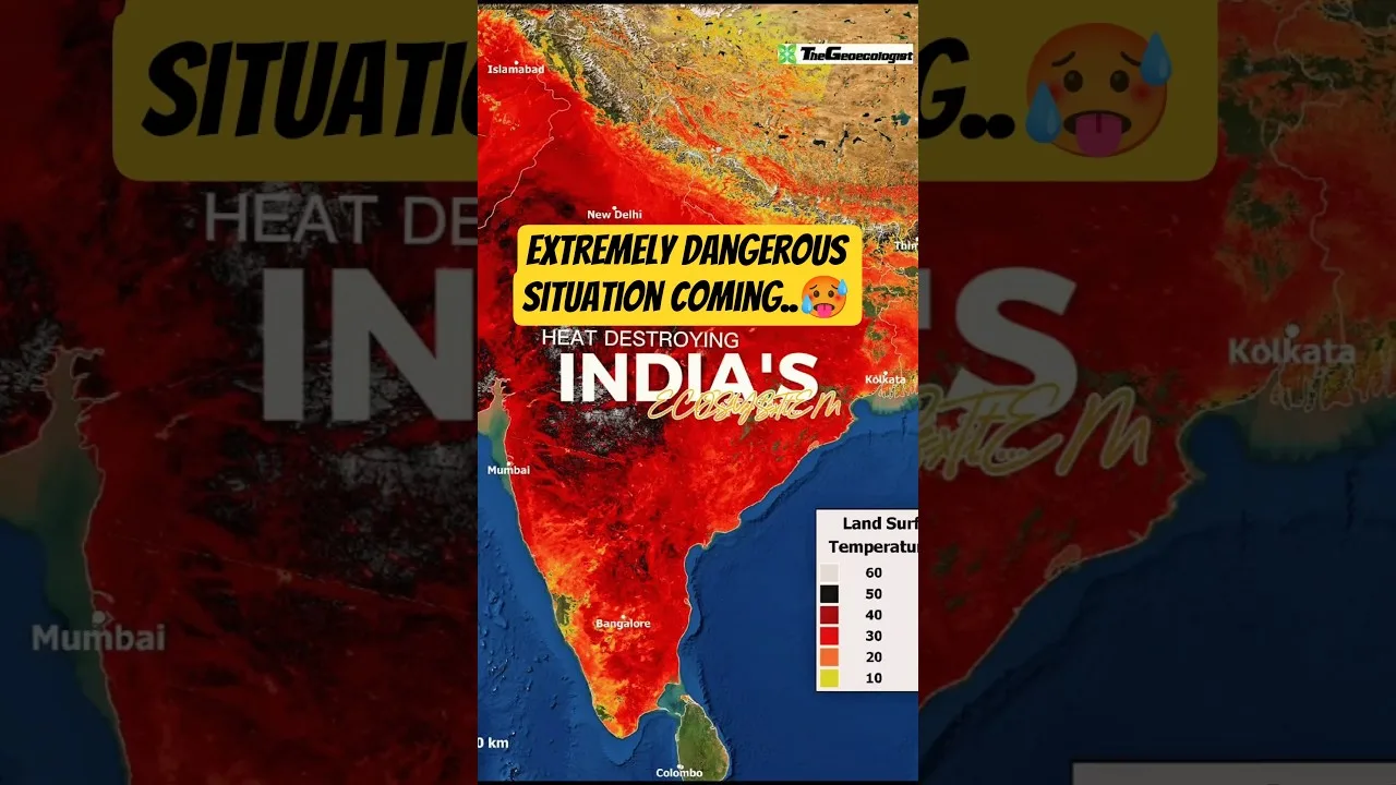 Heat waves destroying ecosystem in India #thegeoecologist #shorts #heatwaves #heatwaveindia