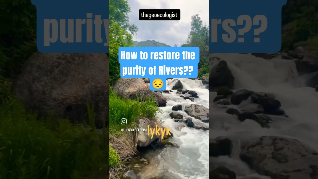 River Pollution - River Restoration #river #pollution #shorts