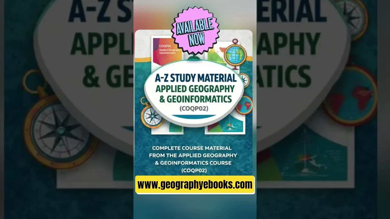 Applied Geography and Geoinformatics COQPO2 Study Materials #thegeoecologist #shorts