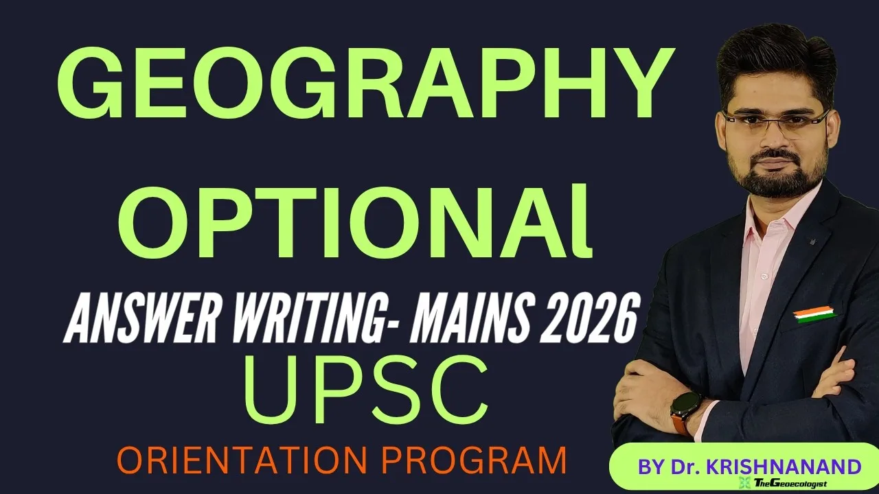 Geography Optional-Answer writing 2026-thegeoecologist
