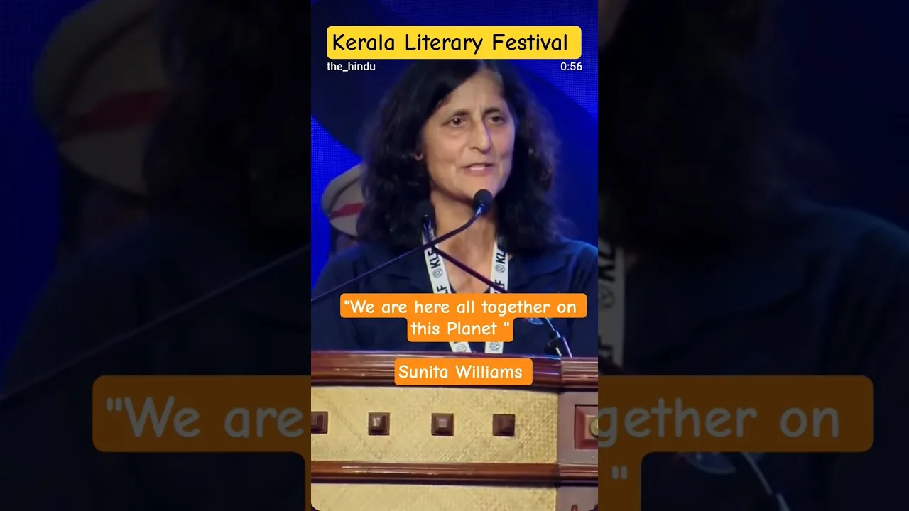 Sunita Williams in Kerala Literary Festival #sunitawilliams #kerala #saveplanet #viralshorts