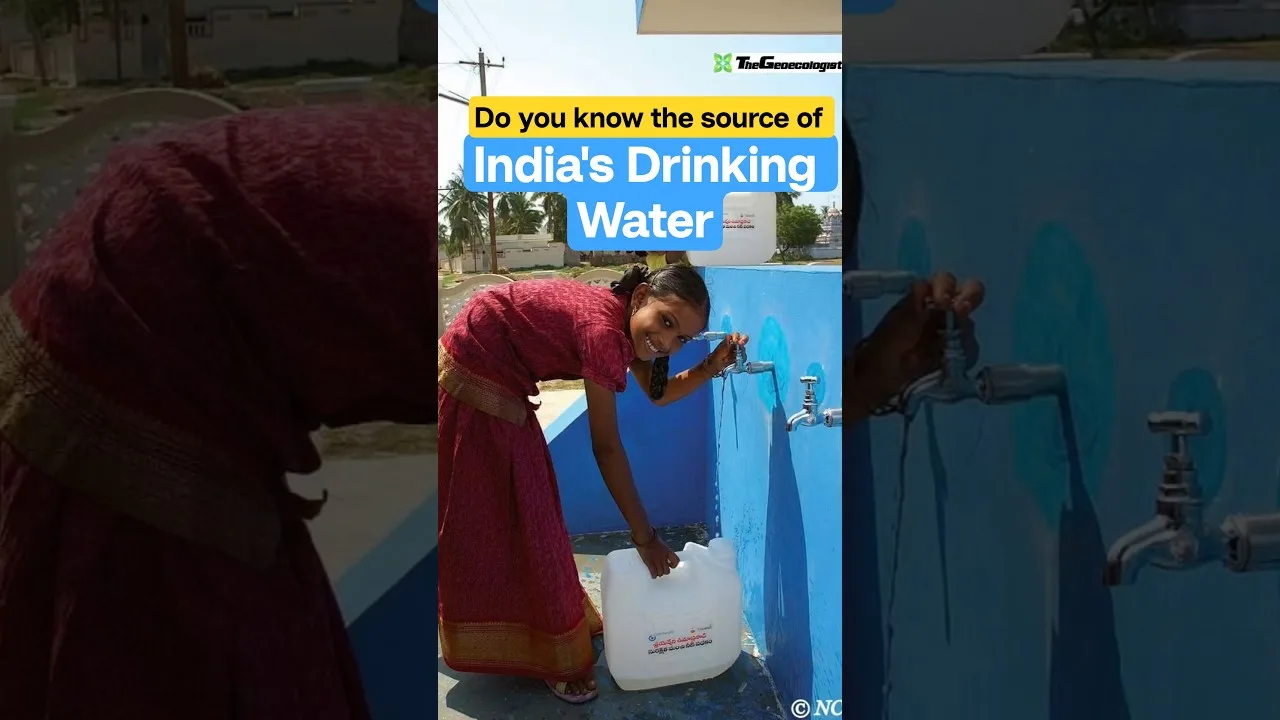 Where India's Drinking Water Comes from #drinkingwater #india #watercrisis #shorts