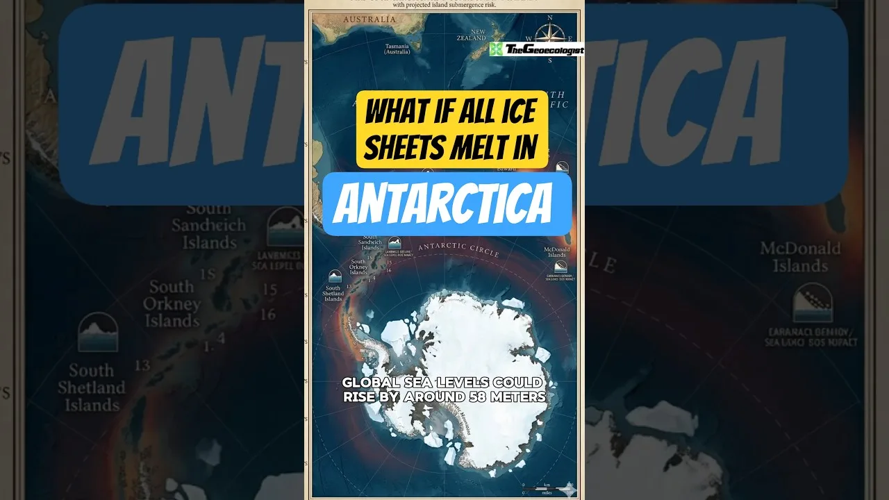 What if all ice sheets melt in Antarctica #antarctica #globalwarming #icesheet #shorts 1 What if all ice sheets melt in Antarctica #antarctica #globalwarming #icesheet #shorts