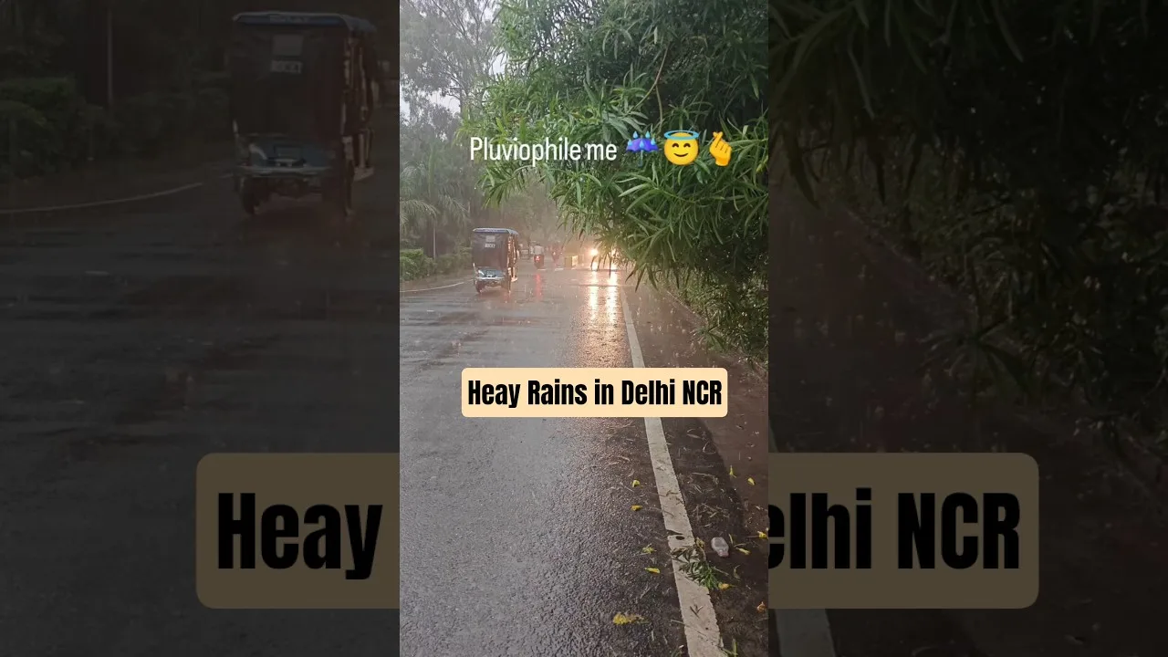 Heavy Rains in Delhi NCR: Flooding and Traffic Chaos 1 Heavy Rains in Delhi NCR: Floods and Traffic Jam News