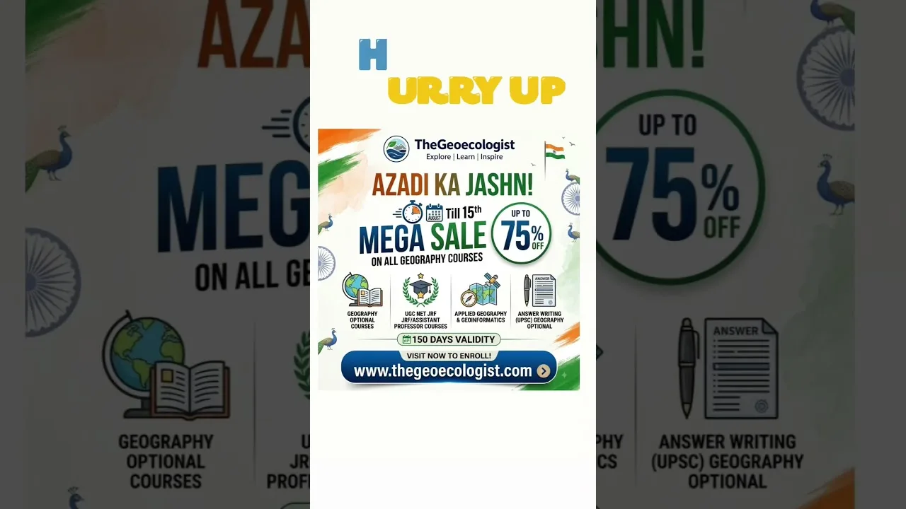 Best Geography Courses | TheGeoecologist | Independence Day Sale