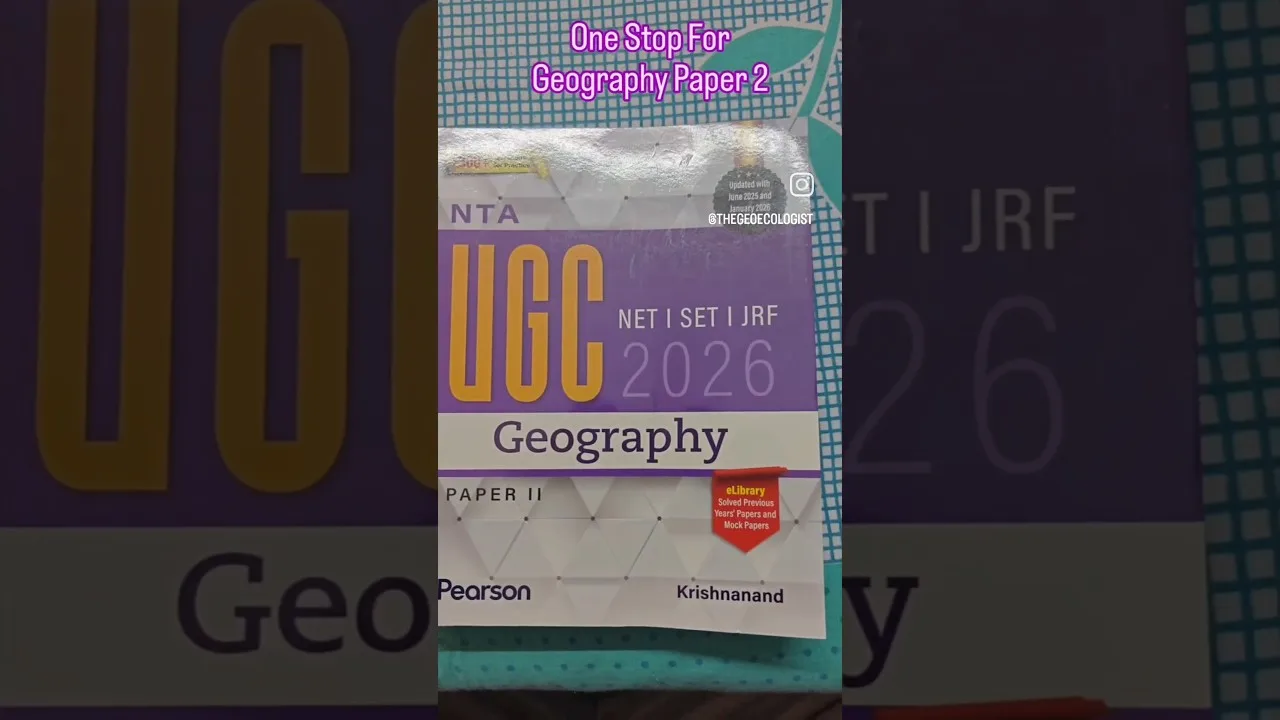Best Geography Book for UGC NET JRF: Top Recommendations