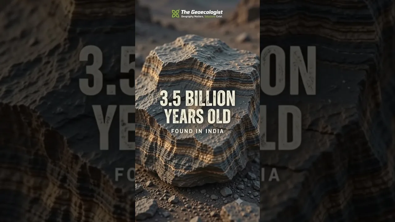 ancient Indian rock: 3.5 Billion Year Old Life Signs