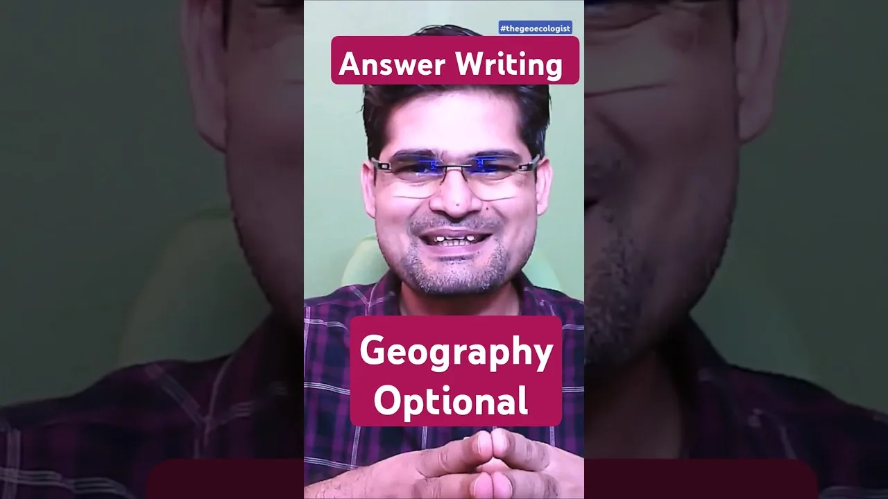 Geography optional answer writing – UPSC Prep Guide by Dr. Krishnanand
