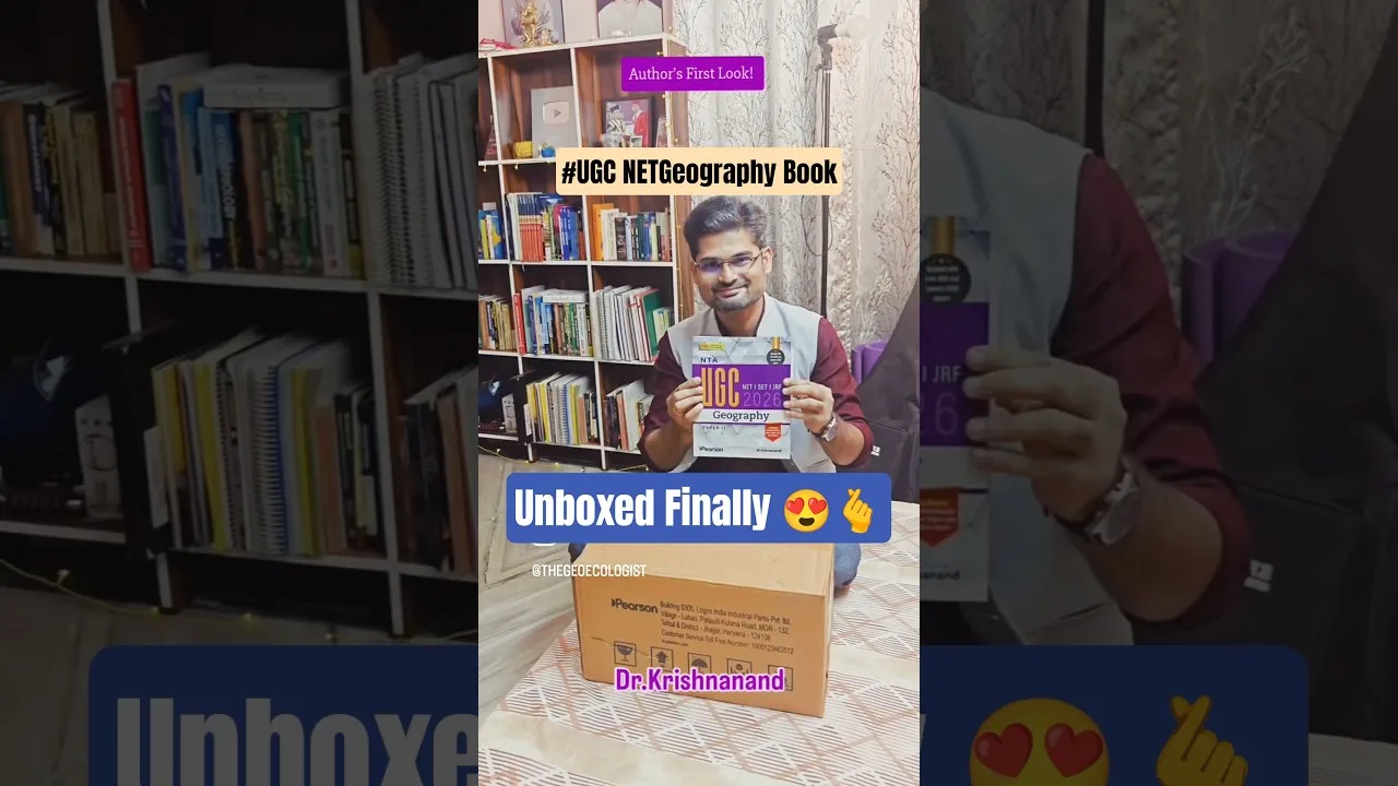 UGC NET Geography Book: Pearson 2026 Edition Review by TheGeoecologist