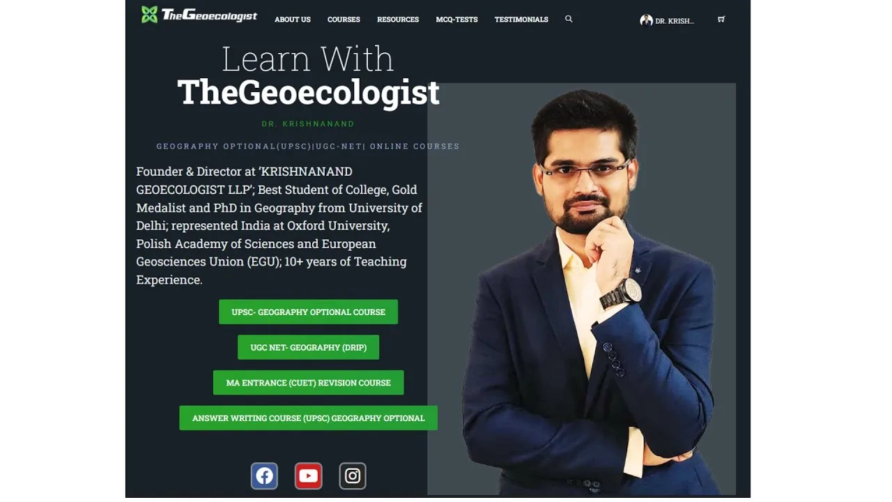 Online Geography Courses: TheGeoecologist UPSC & UGC NET Guide